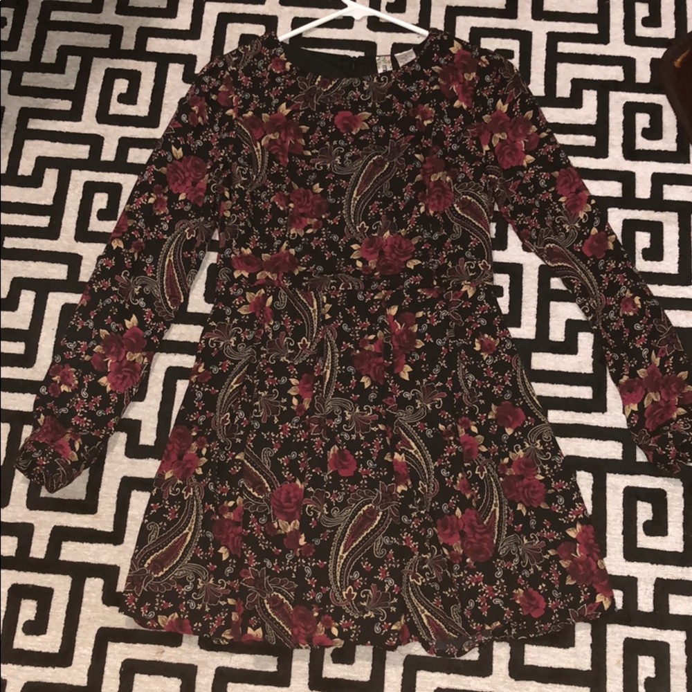 Rose Printed Dress